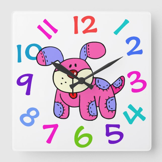Relógio Quadrado Cachorro Cachorro Cachorro Cachorro Cachorro Cacho (Frente)