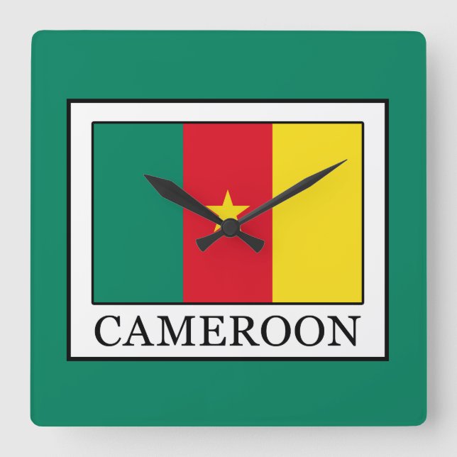 Relógio Quadrado Cameroon (Frente)