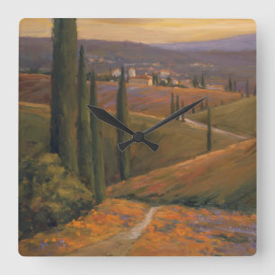 Relógio Quadrado Caminhada da tarde mim