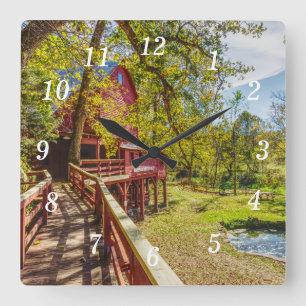 Relógio Quadrado Caminho até Hodgson Mill Wall Clock
