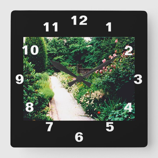 Relógio Quadrado Caminho do Jardim (Frente)