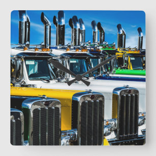 Relógio Quadrado Caminhões diesel