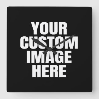 Relógio Quadrado Camiseta Personalizada Com Sua Imagem Para Toda A