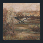 Relógio Quadrado Campo de Sonhos I<br><div class="desc">Floral</div>