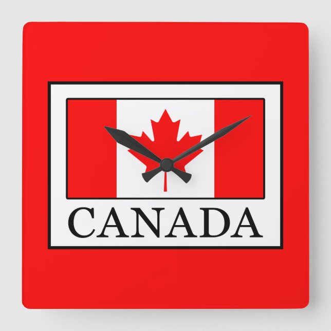 Relógio Quadrado Canadá (Frente)