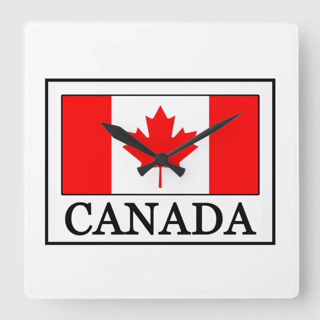 Relógio Quadrado Canadá (Frente)