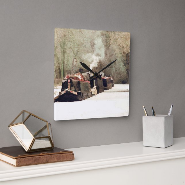 RELÓGIO QUADRADO CANAIS (Escritório)