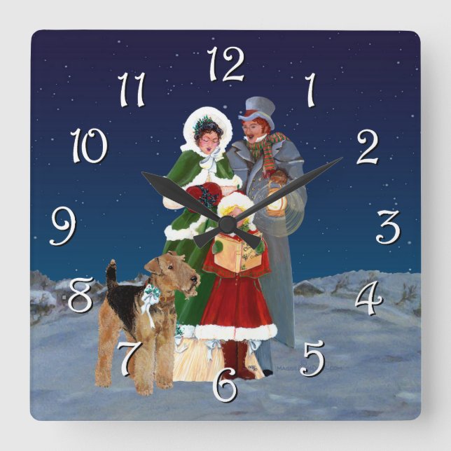 Relógio Quadrado Canções de Natal (Frente)