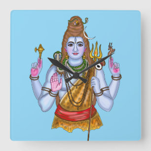 Relógio Quadrado Capa de telefone do Senhor Shiva