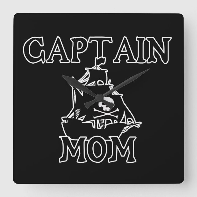 Relógio Quadrado Capitão Mãe (Frente)