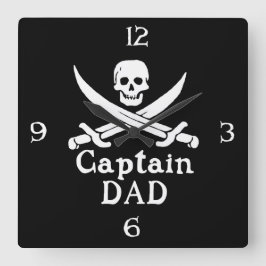 Relógio Quadrado Capitão Pai - Clássico