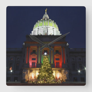 Relógio Quadrado Capitólio Estadual da Pensilvânia, Luzes de Árvore