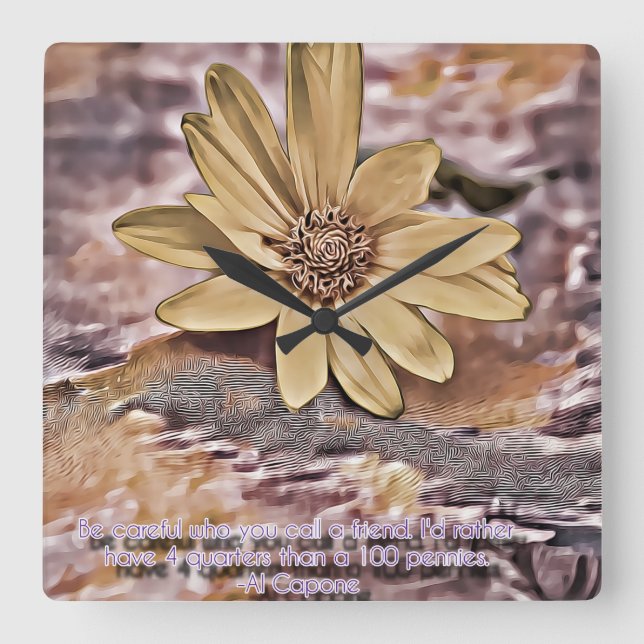 Relógio Quadrado Capone (Frente)