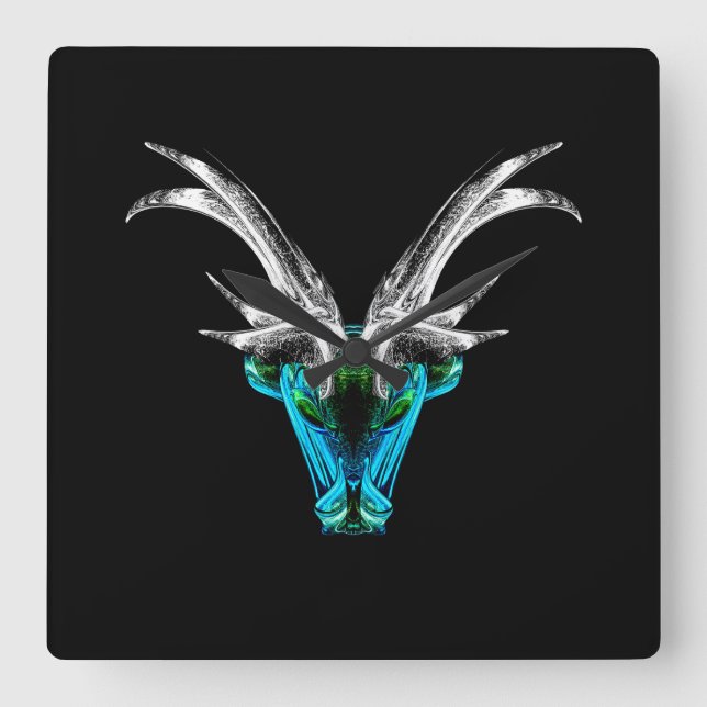 Relógio Quadrado Capricorn – The Visionary Architect  (Frente)