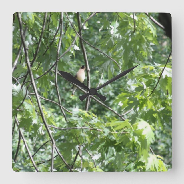 Relógio Quadrado Cardeal amarelo (Frente)