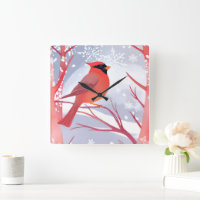 Cardinal Vermelho | Bela Pintura em Aquarela