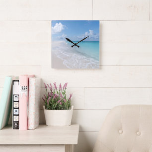 Relógio Quadrado Caribe Sonho de Ilha 1