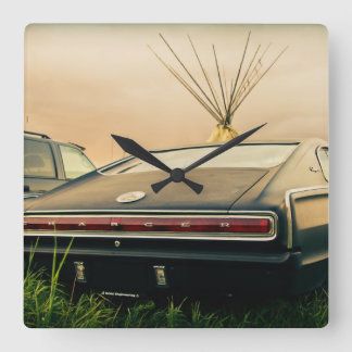 Relógio Quadrado Carregador de Encosto 1966