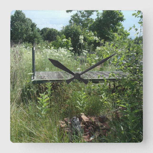 Relógio Quadrado Carrinho de depósito de ferrovia (Frente)