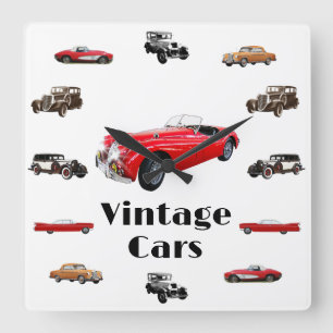 Relógio Quadrado Carro vintage Wall Clock
