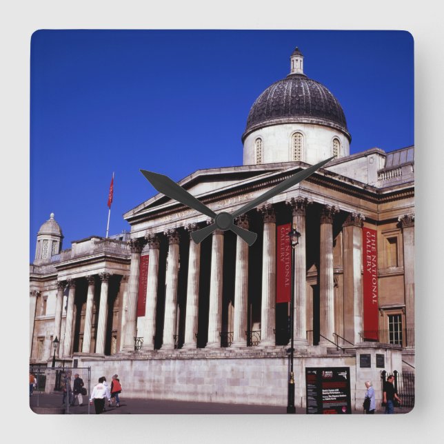 Relógio Quadrado Cartão postal (Frente)