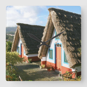 Relógio Quadrado Casa típica da ilha da Madeira, Portugal