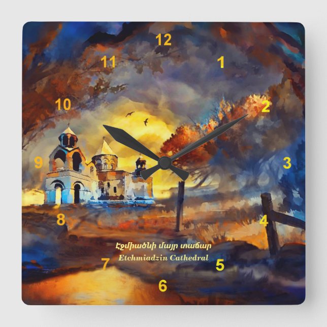 Relógio Quadrado Catedral de Etchmiadzin (Frente)