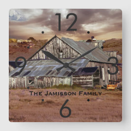 Relógio Quadrado Celeiro resistido com o pulso de disparo