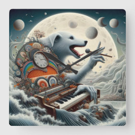 Relógio Quadrado Celestial Canis Pianist