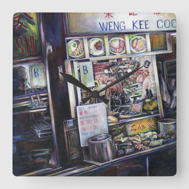 Relógio Quadrado Cenosillicafia (Frente)