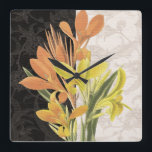 Relógio Quadrado Centerape I<br><div class="desc">Floral</div>