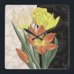 Relógio Quadrado Centerape II<br><div class="desc">Floral</div>