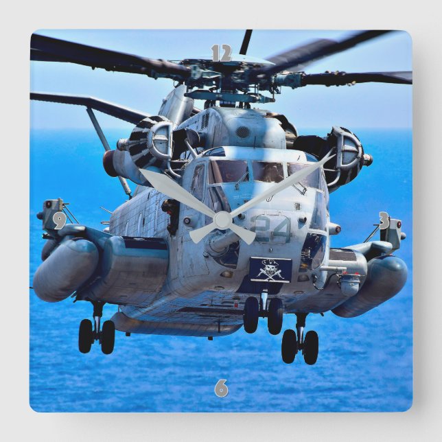RELÓGIO QUADRADO CH-53E SUPER STALLION (Frente)
