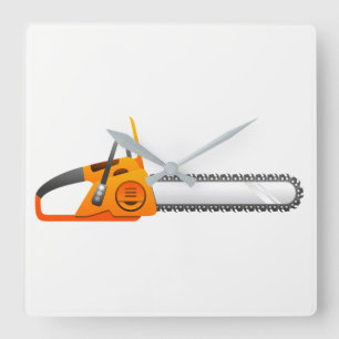 Relógio Quadrado Chainsaw