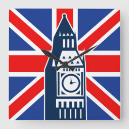 Relógio Quadrado Chamada de Londres