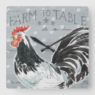 Relógio Quadrado Chamada III dos galos