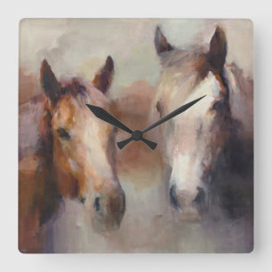 Relógio Quadrado Chamejando o oeste