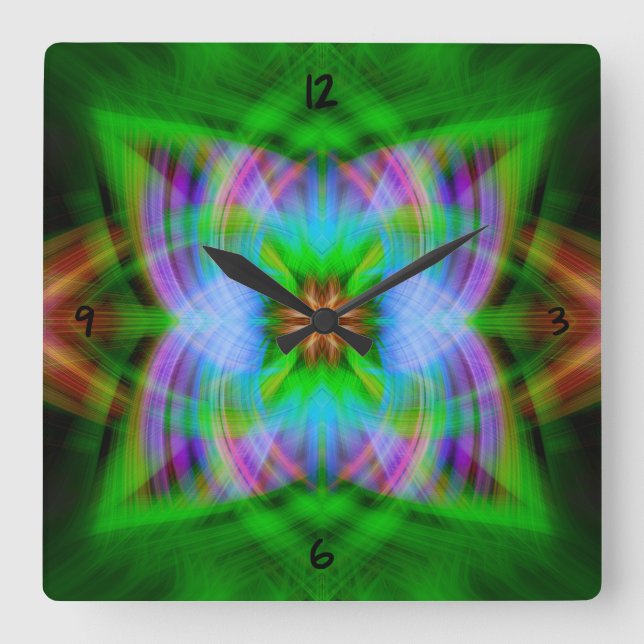 Relógio Quadrado Charged  square wall clock (Frente)