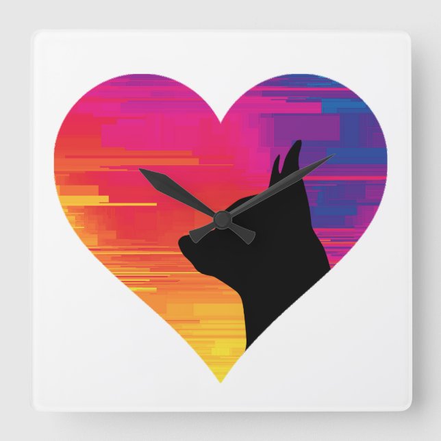 Relógio Quadrado Chihuahua      (Frente)