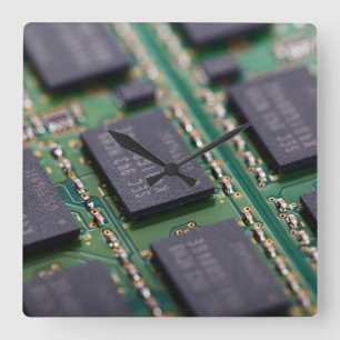 Relógio Quadrado Chips de memória de computador