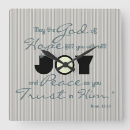 Relógio Quadrado Christian Joy