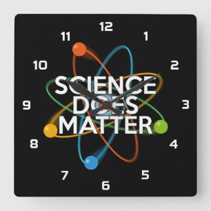 RELÓGIO QUADRADO CIÊNCIA IMPORTA