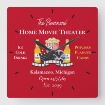 Cinema Caseiro Pipoca Clapperboard Filme