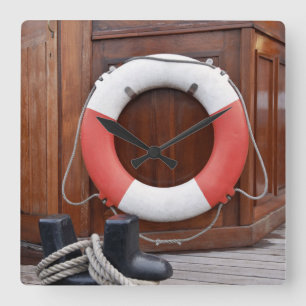 Relógio Quadrado Cinto de salvação dos navios