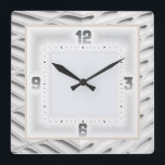 Relógio Quadrado Cinza Art Deco<br><div class="desc">Excelente de relógio do Deco de Arte do design. Você vai adorar como os outros. Esteja livre para usar este design para outro produto que você quiser ou para personalizar e adicionar seu texto. Siga-me para mais. Obrigado. Tenha um bom dia.</div>