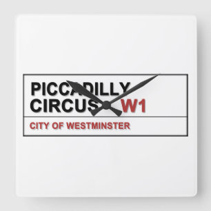 Relógio Quadrado Circo Londres de Piccadilly