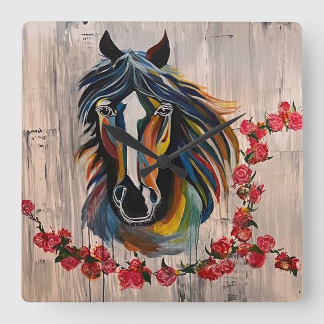 Relógio Quadrado Círculo do Vencedor (Frente)