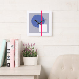 Relógio Quadrado Círculo Flutuante 4