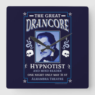 Relógio Quadrado Clássica vitoriana vitoriana Hypnotist 