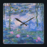 Relógio Quadrado Claude Monet - Lírios De Água<br><div class="desc">Claude Monet - Lírios De Água</div>